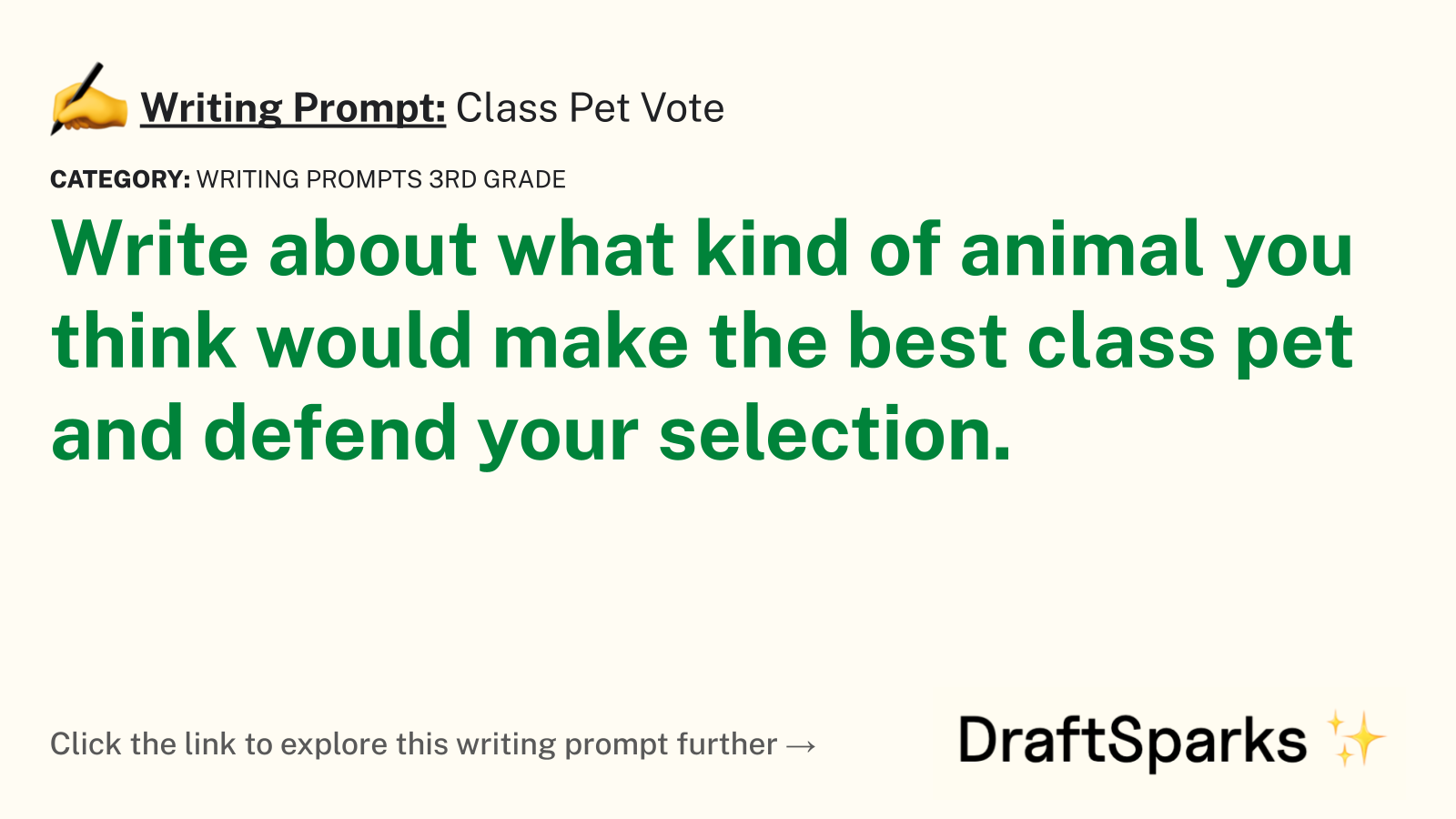 Class Pet Vote