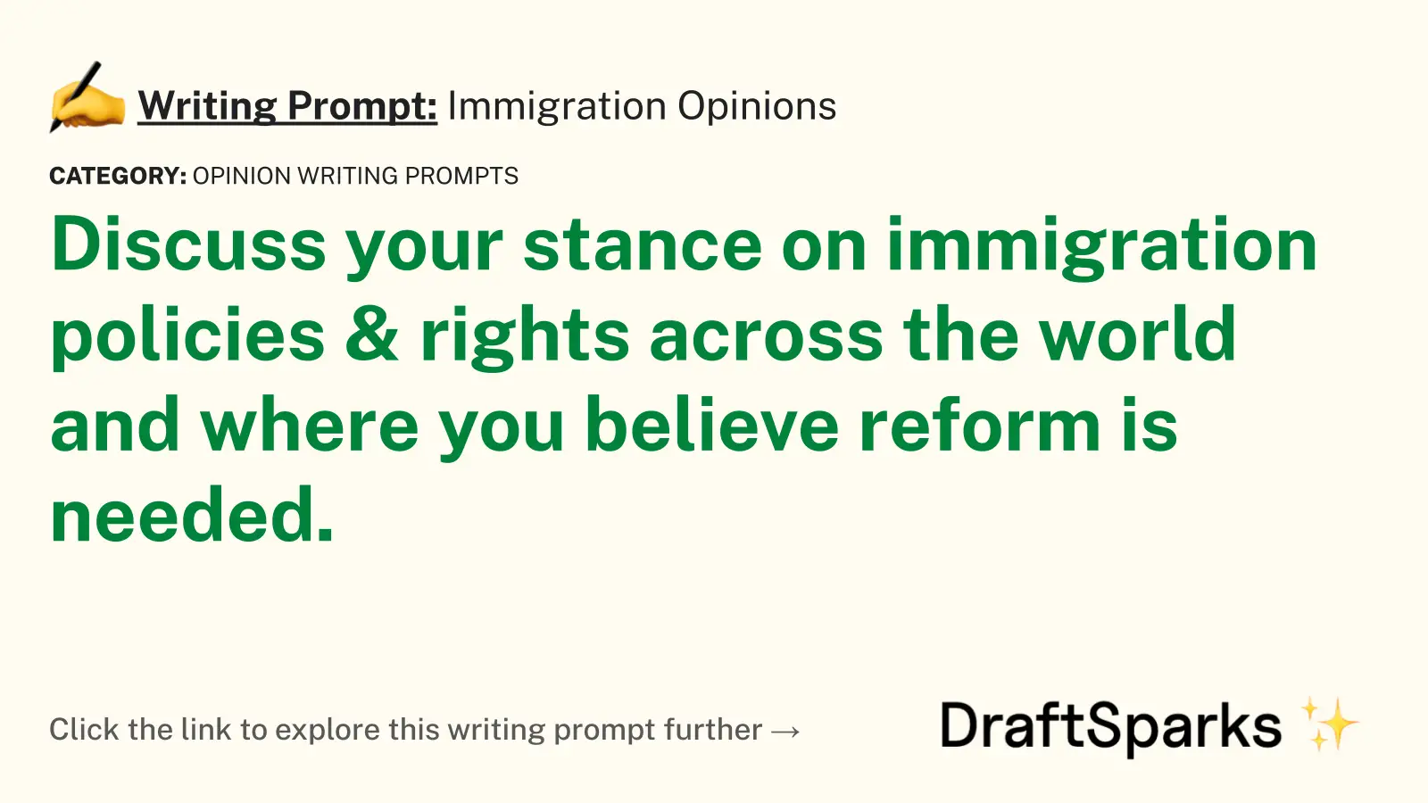 Immigration Opinions