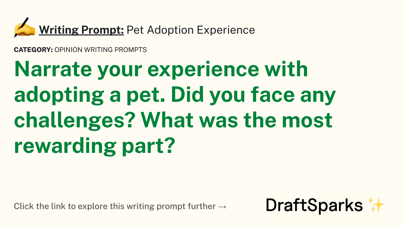 Pet Adoption Experience