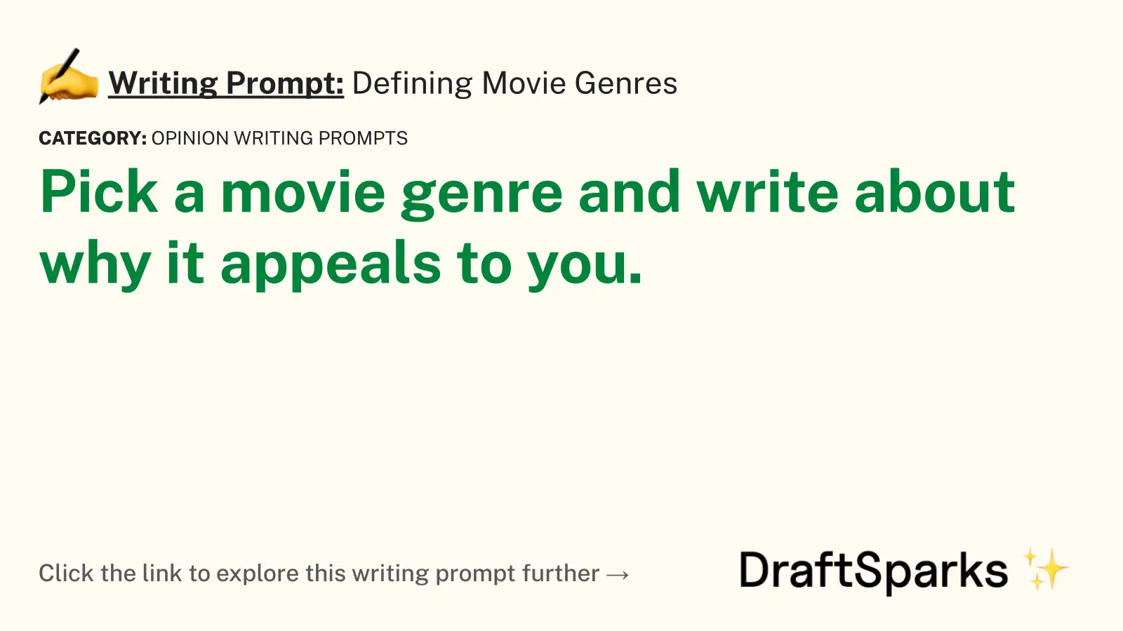 Defining Movie Genres