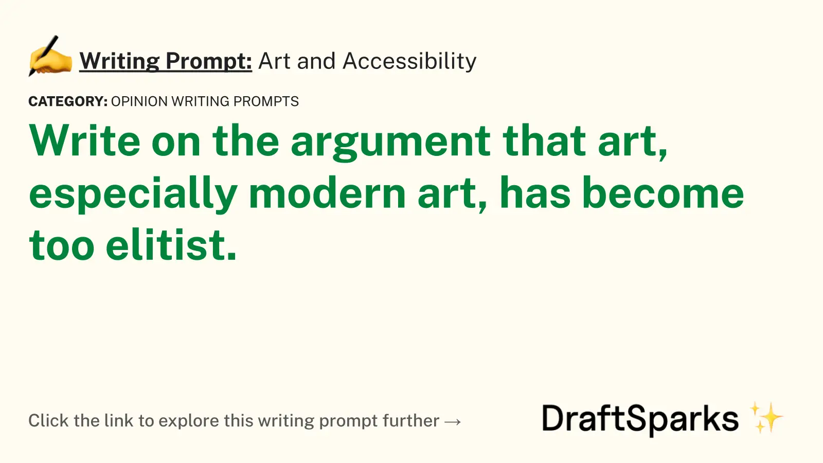 Art and Accessibility