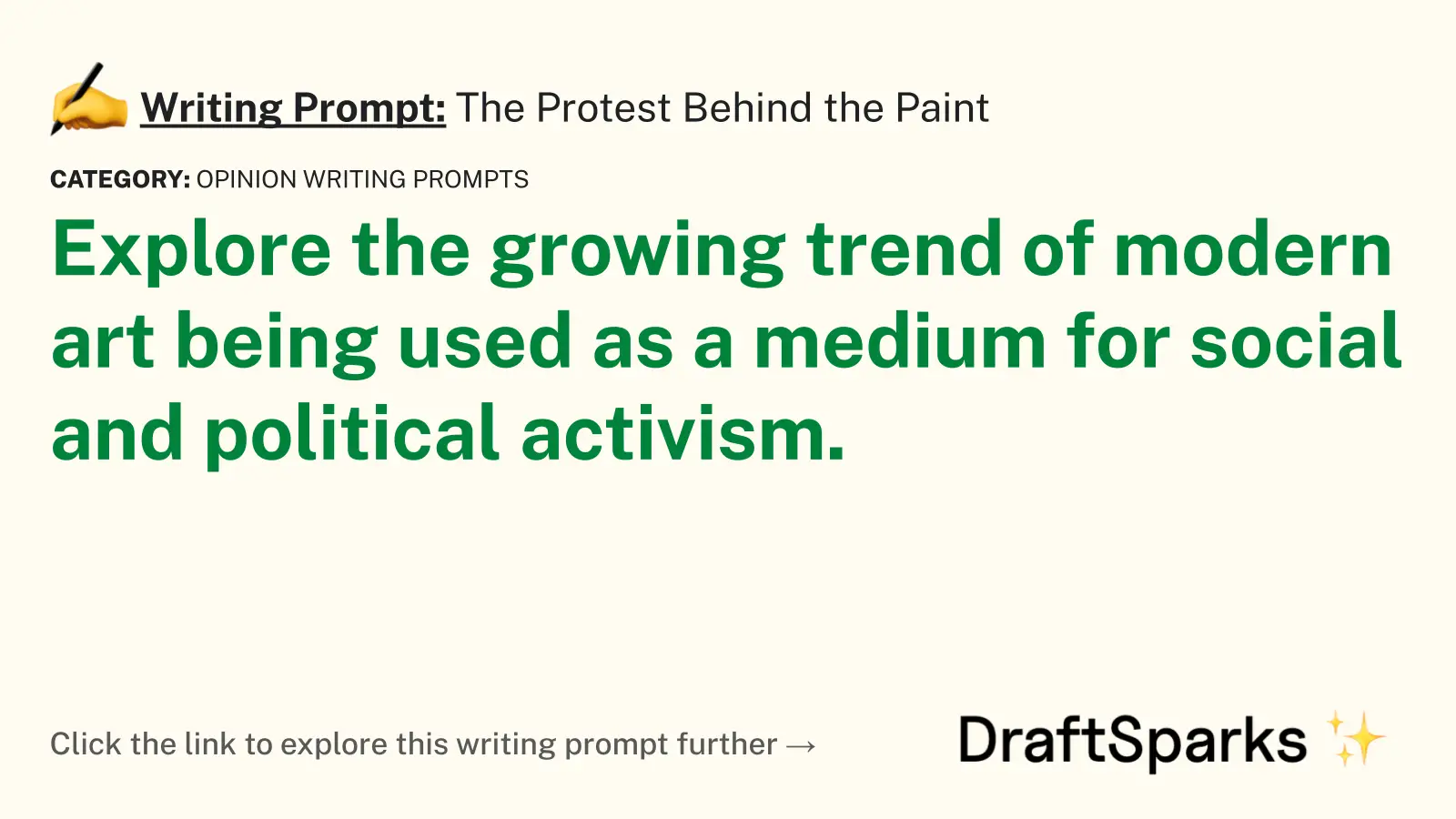 The Protest Behind the Paint