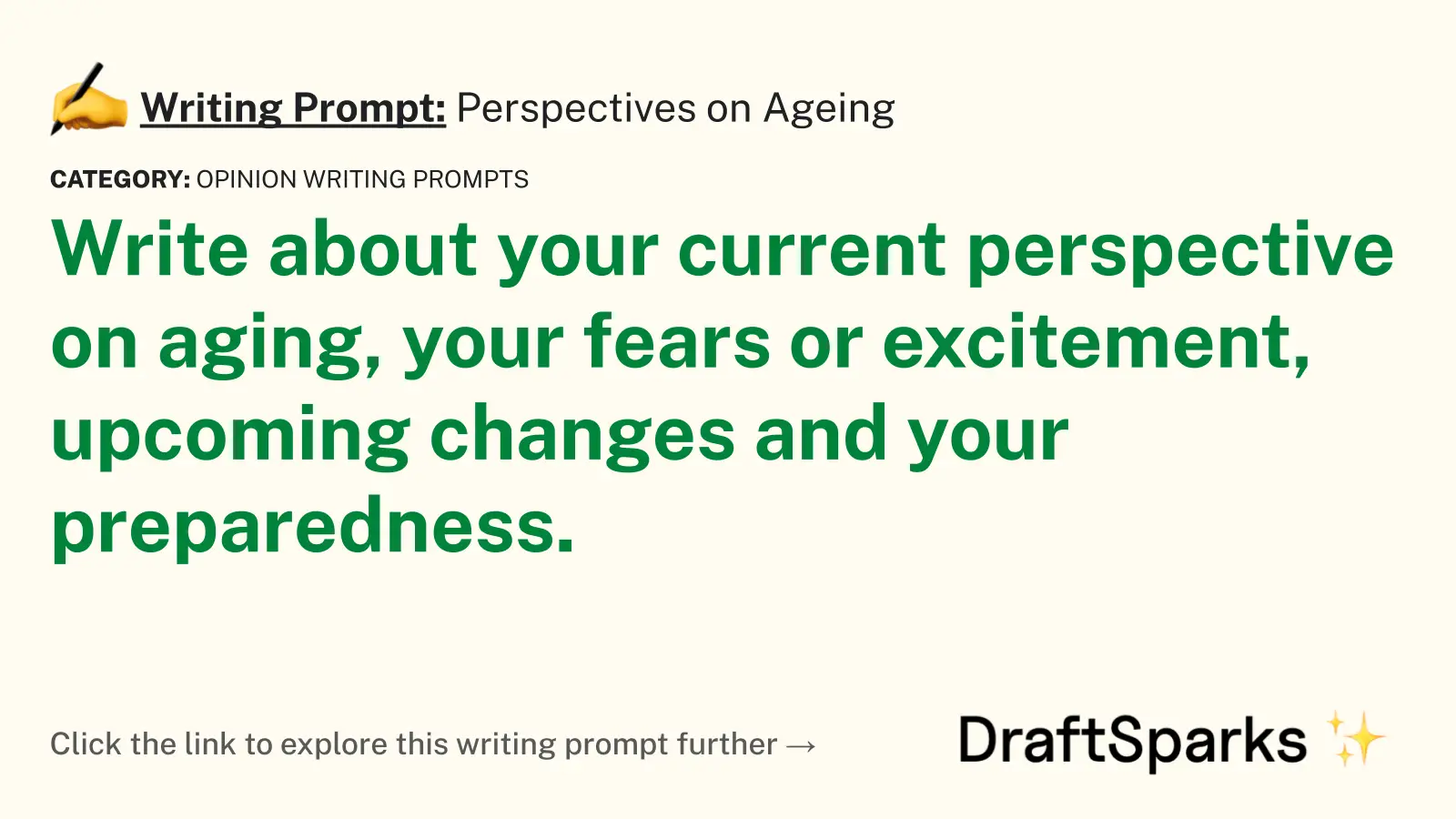 Perspectives on Ageing