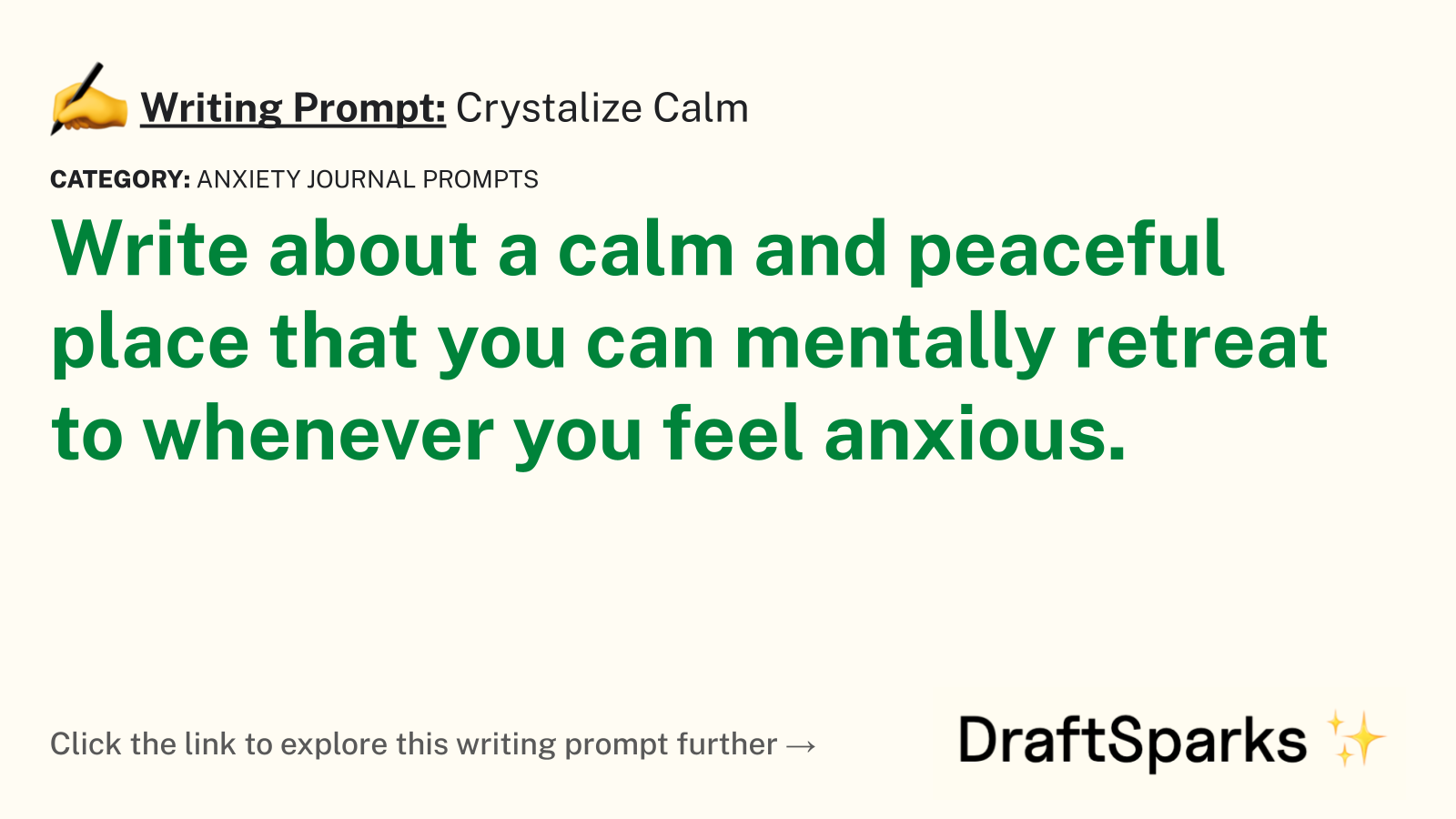 Crystalize Calm