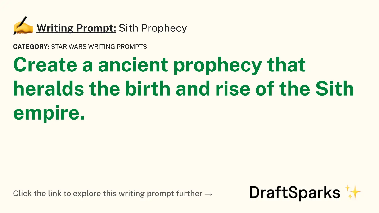 Sith Prophecy