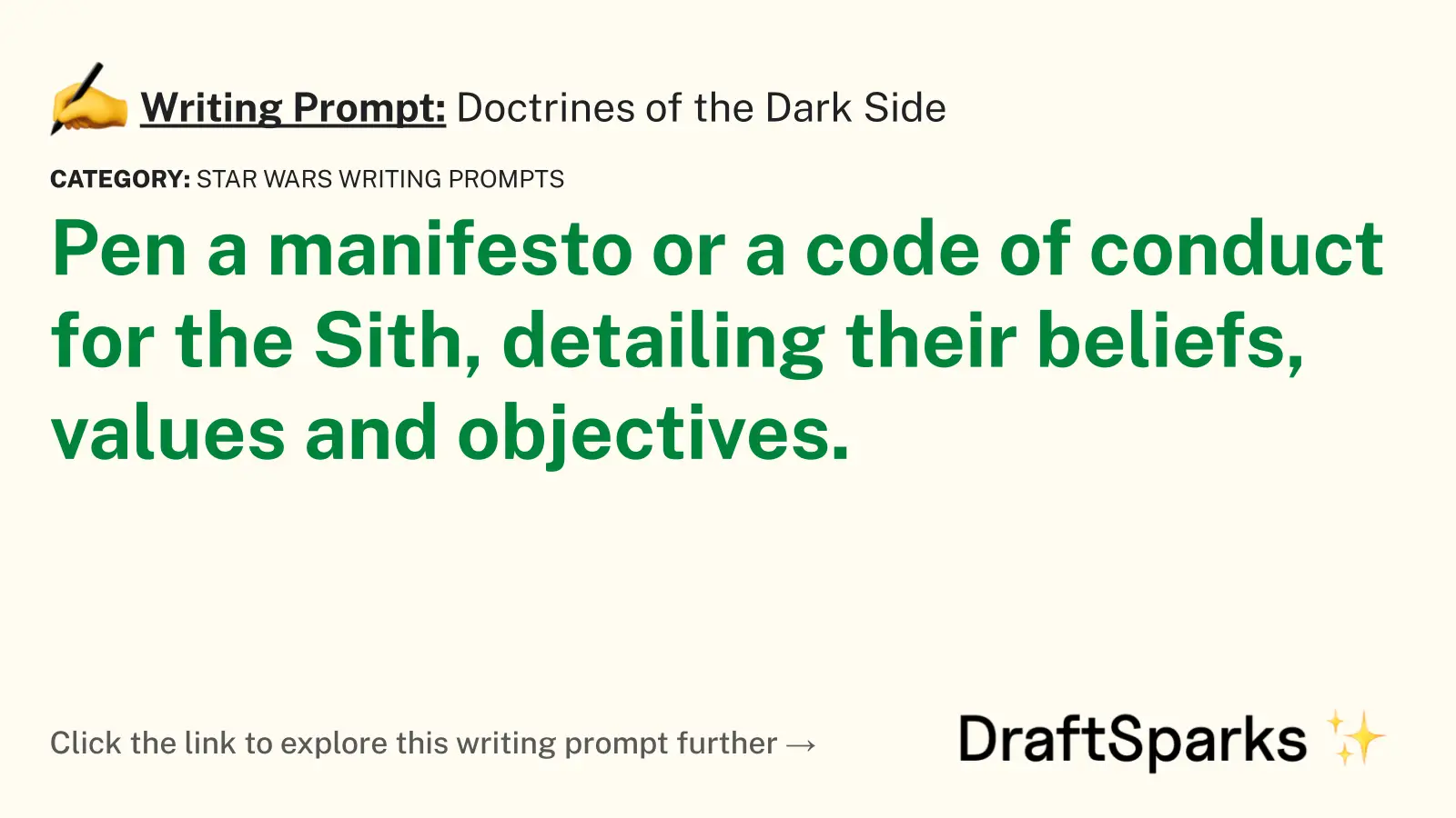 Doctrines of the Dark Side