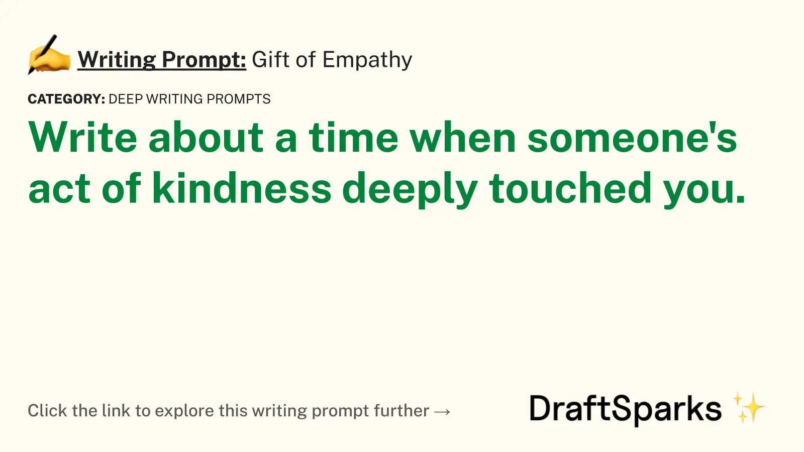 Gift of Empathy