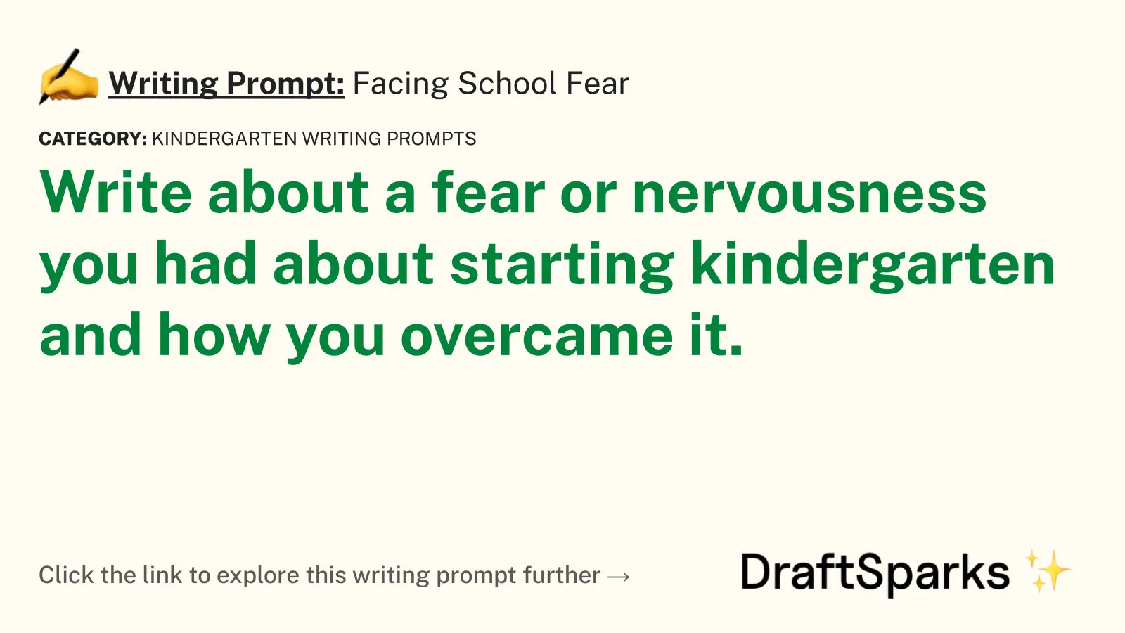 Facing School Fear