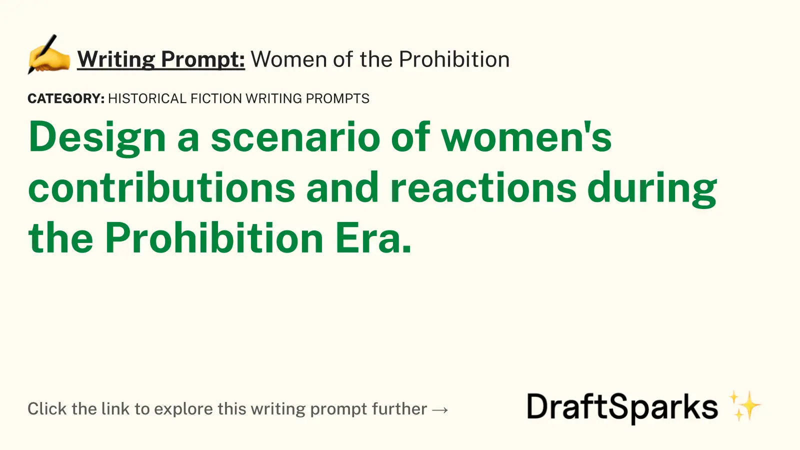Women of the Prohibition