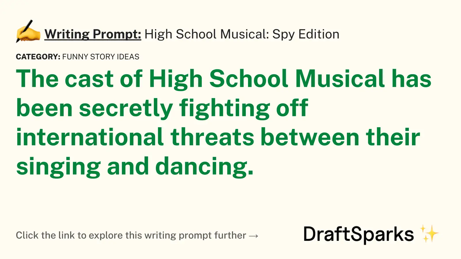 High School Musical: Spy Edition