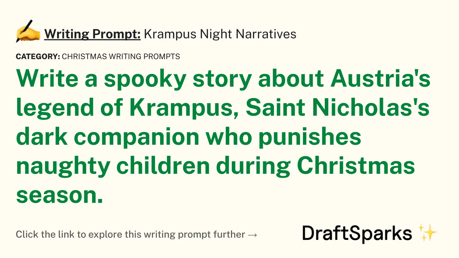 Krampus Night Narratives