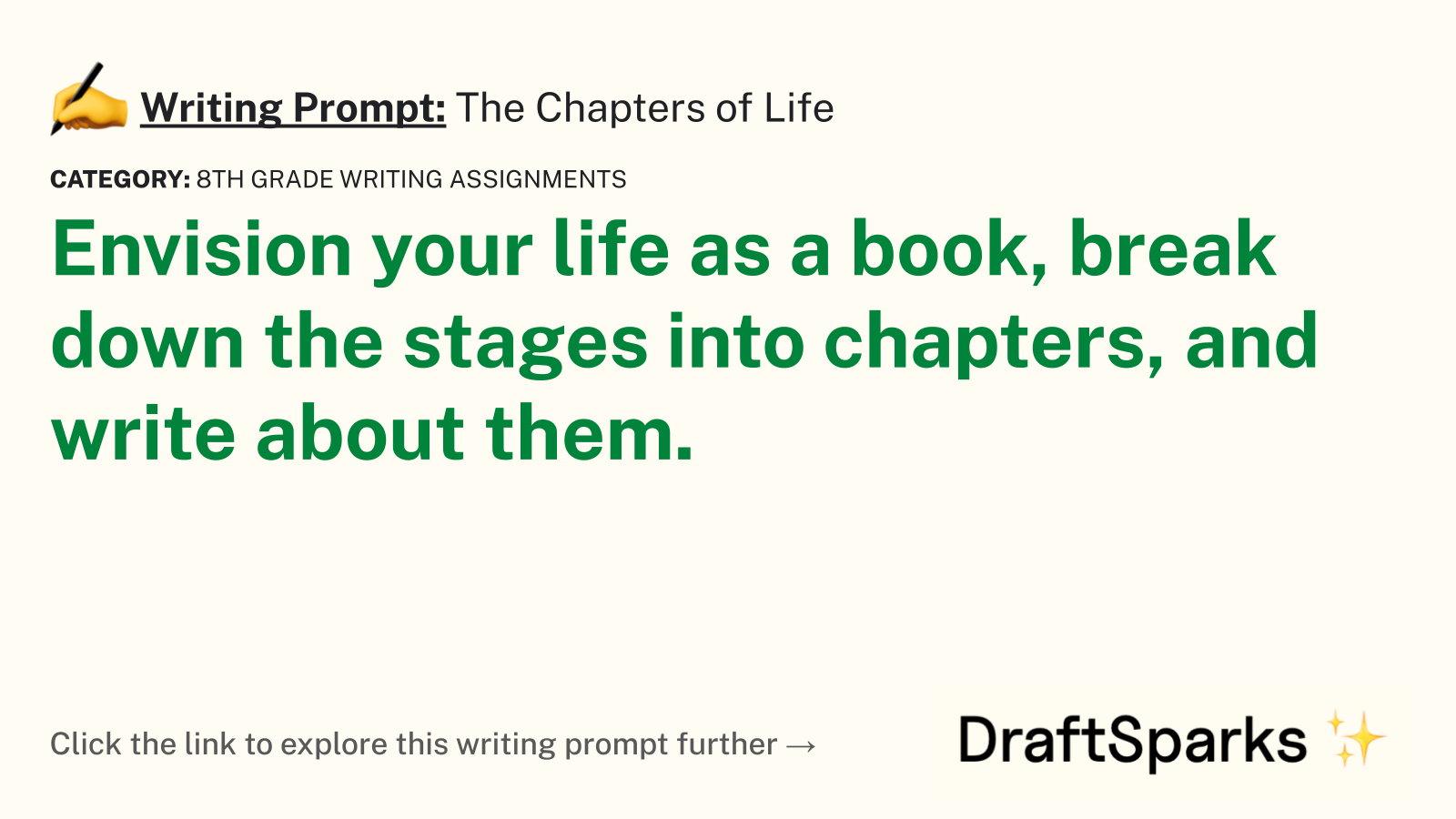 The Chapters of Life