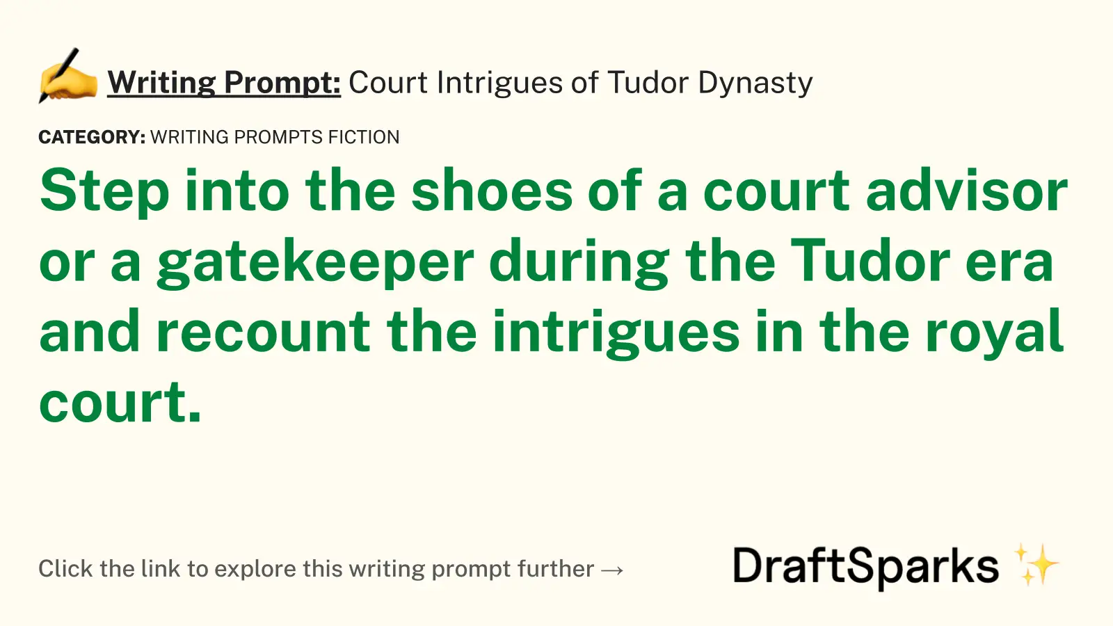 Court Intrigues of Tudor Dynasty