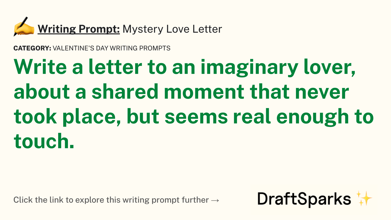 Mystery Love Letter