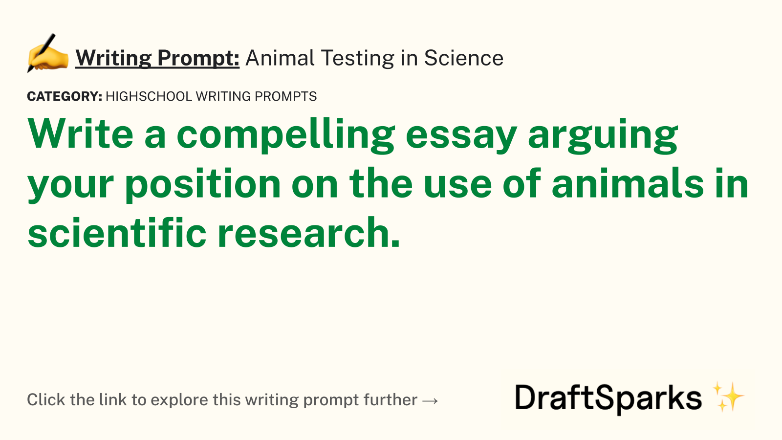 Animal Testing in Science