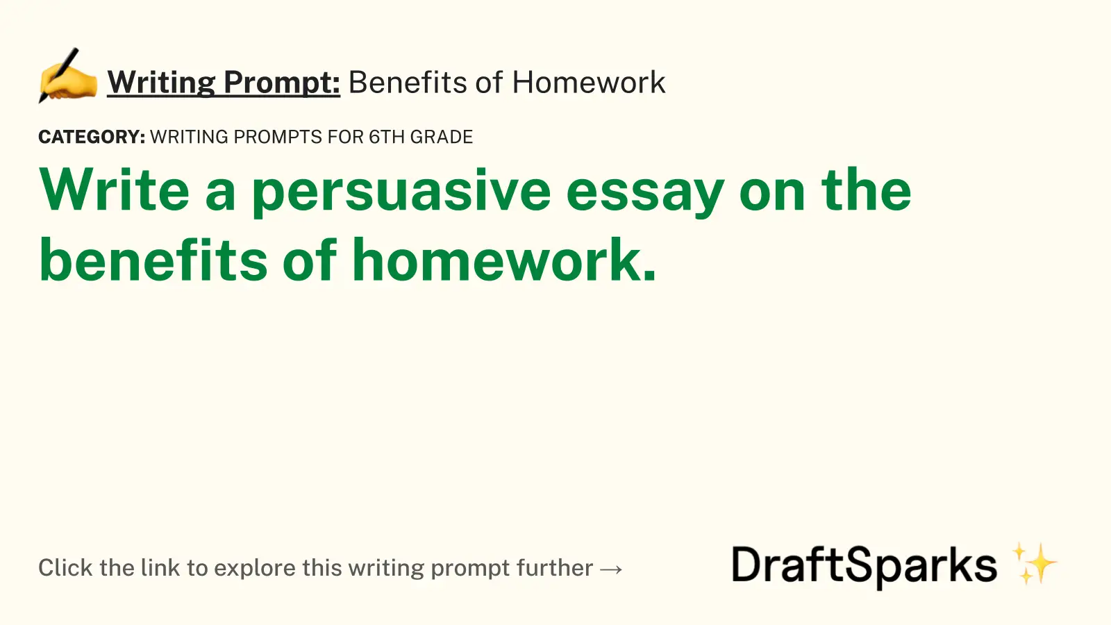 Benefits of Homework