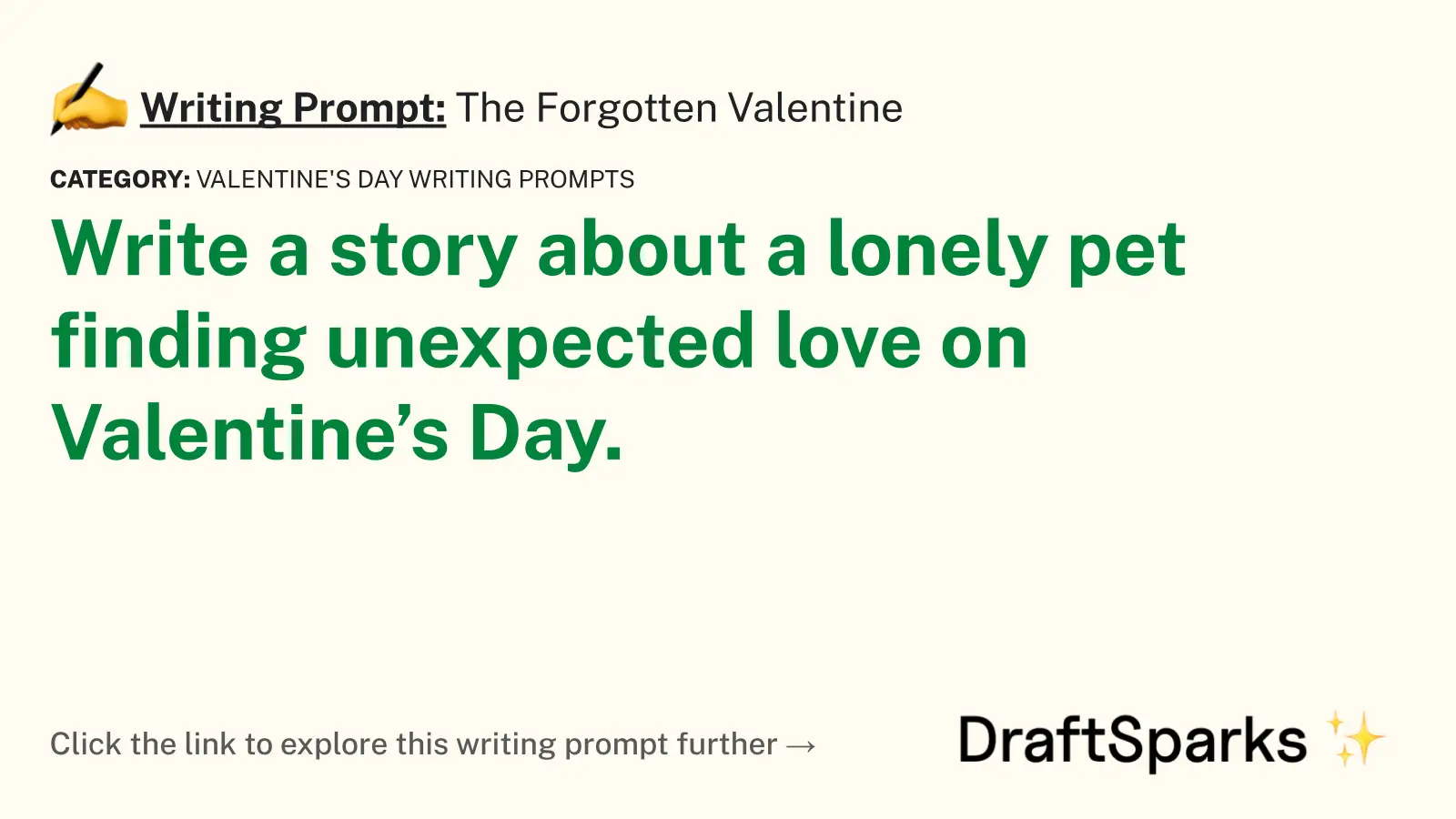 The Forgotten Valentine
