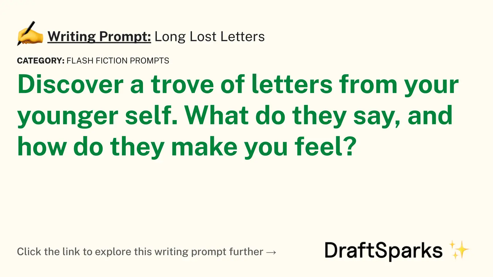 Long Lost Letters