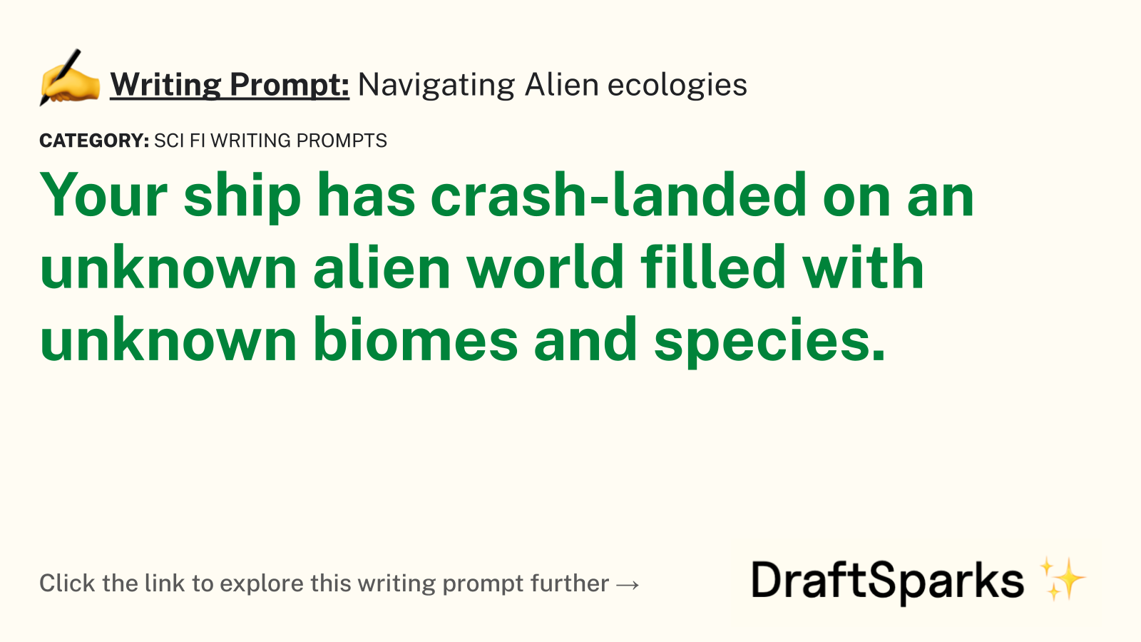 Navigating Alien ecologies