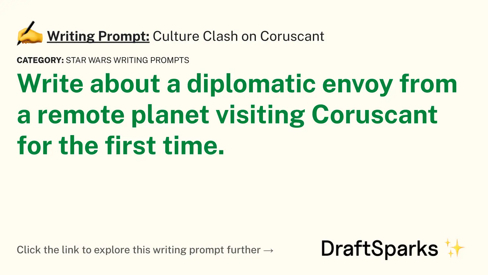 Culture Clash on Coruscant