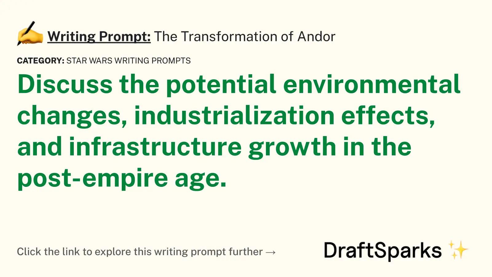 The Transformation of Andor