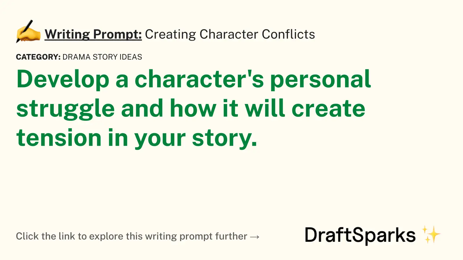 Creating Character Conflicts