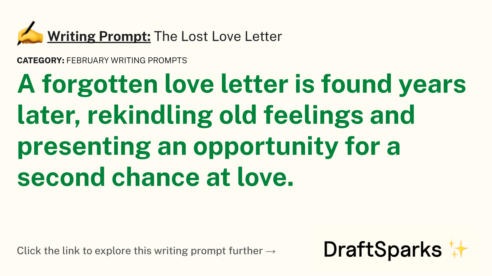 The Lost Love Letter