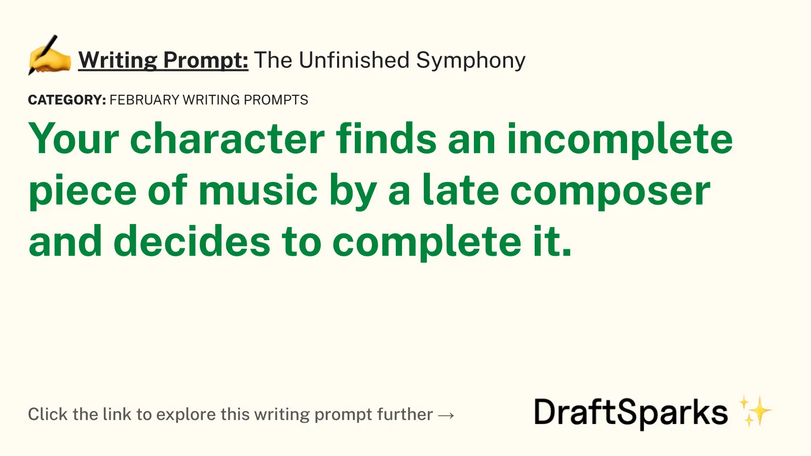 The Unfinished Symphony