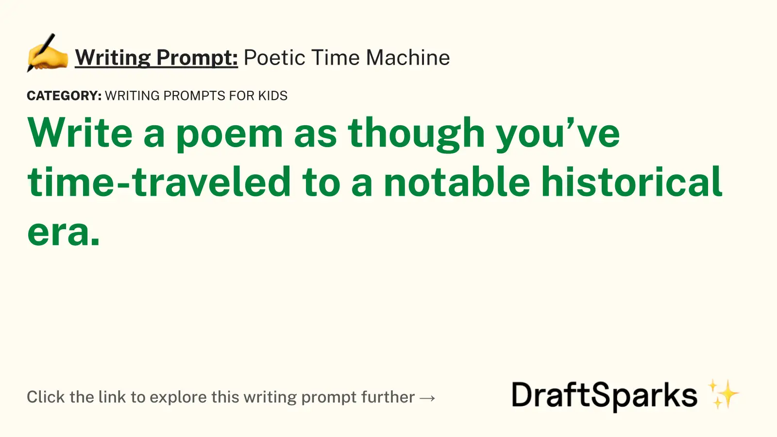 Poetic Time Machine