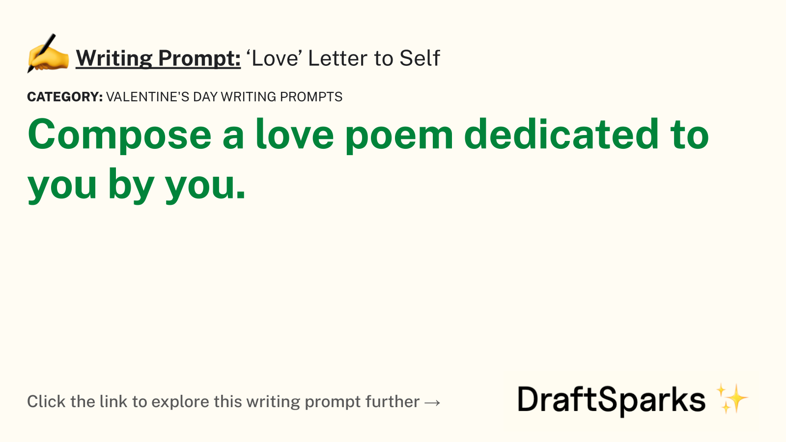 ‘Love’ Letter to Self