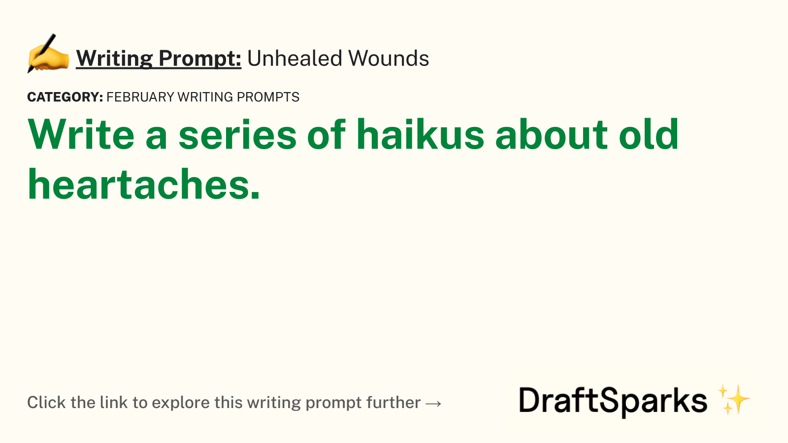 Unhealed Wounds