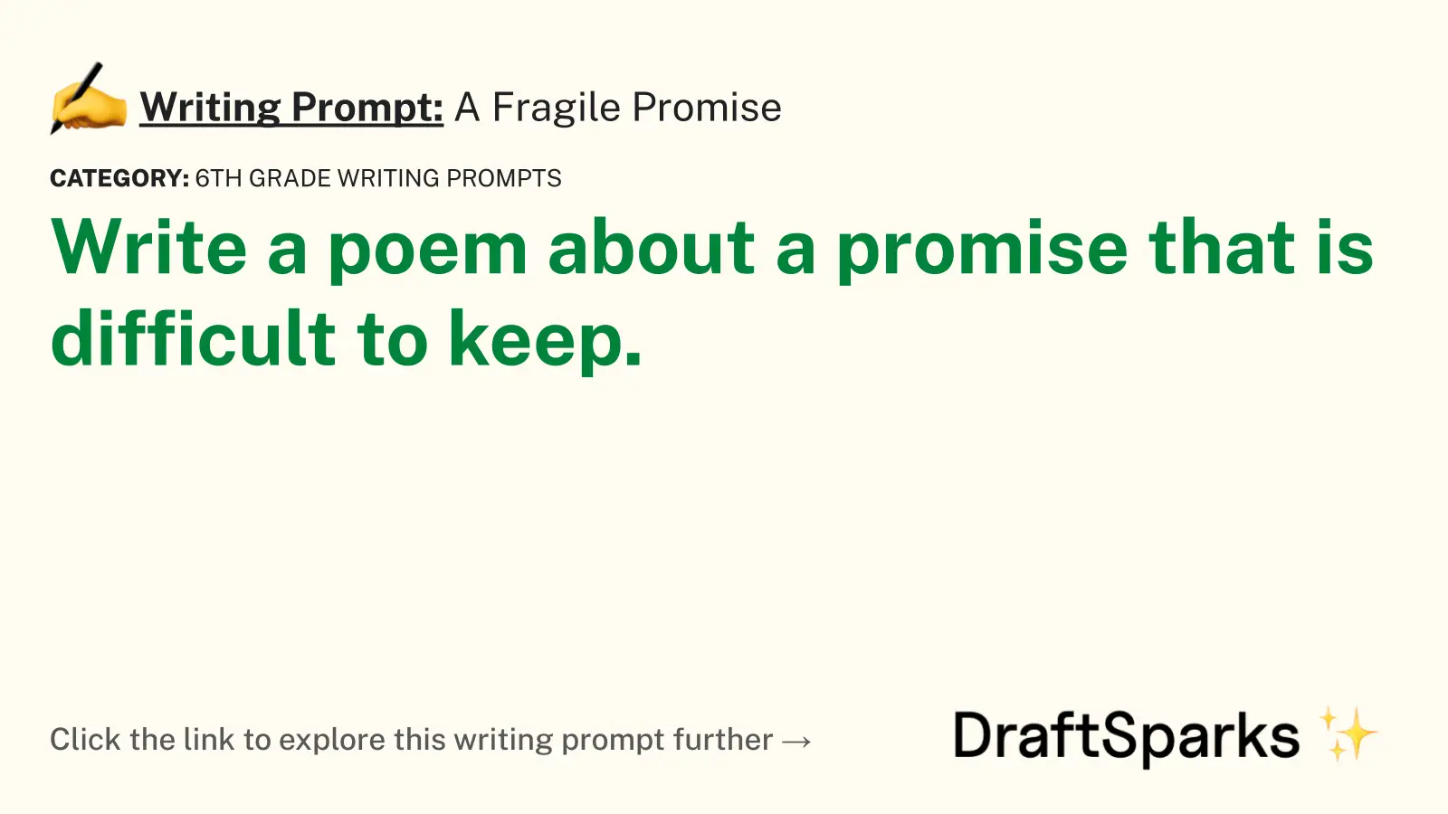 A Fragile Promise
