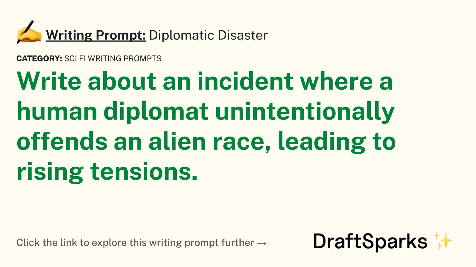 Diplomatic Disaster