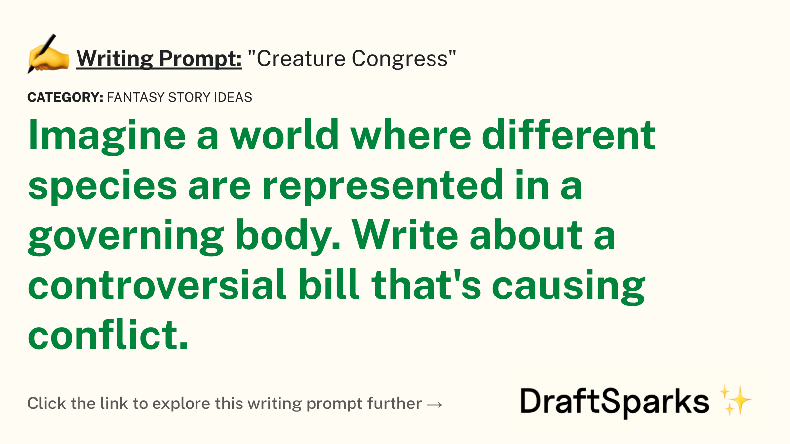 “Creature Congress”