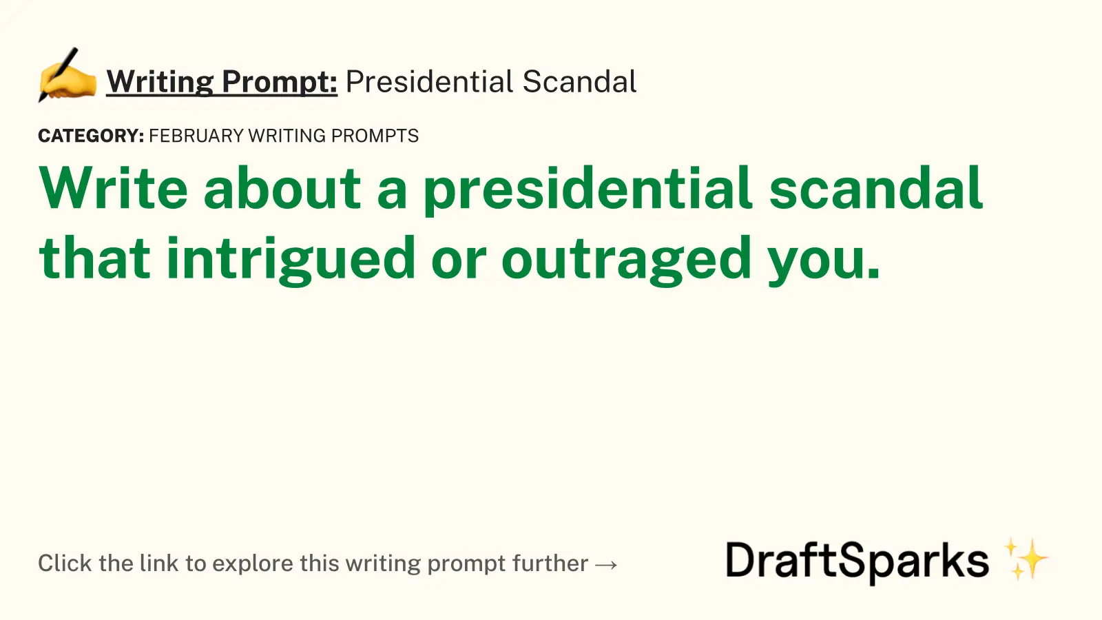 Presidential Scandal