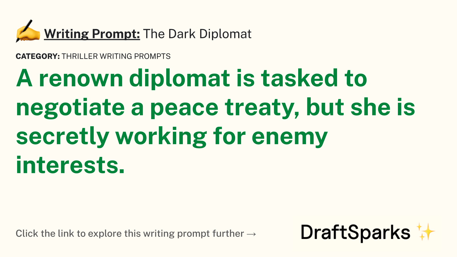 The Dark Diplomat