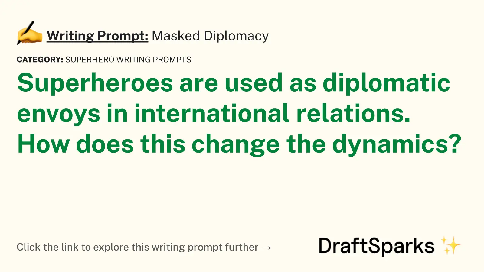 Masked Diplomacy