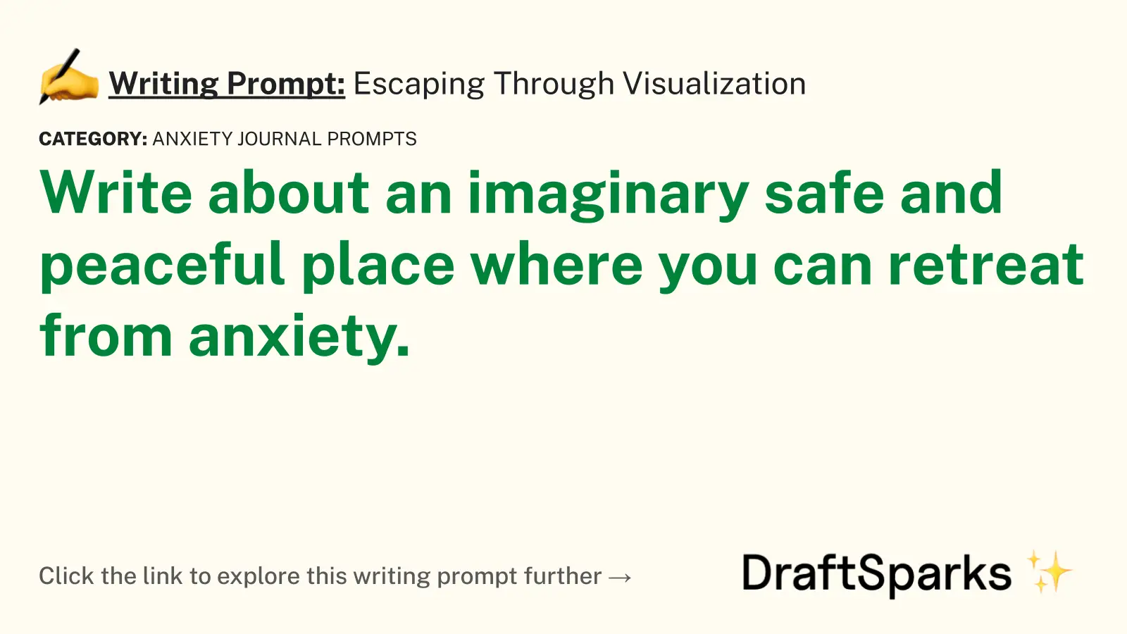 Escaping Through Visualization