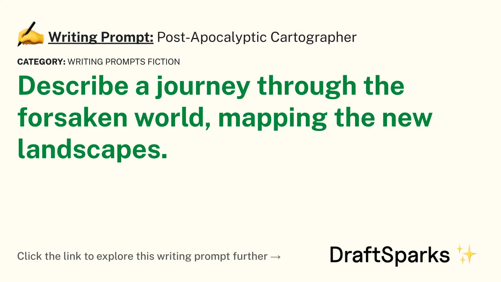 Post-Apocalyptic Cartographer