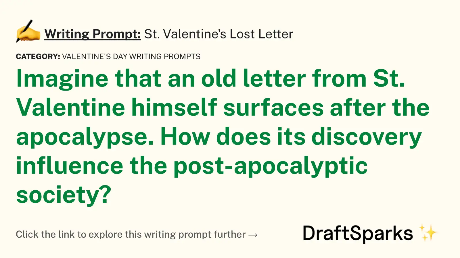 St. Valentine’s Lost Letter