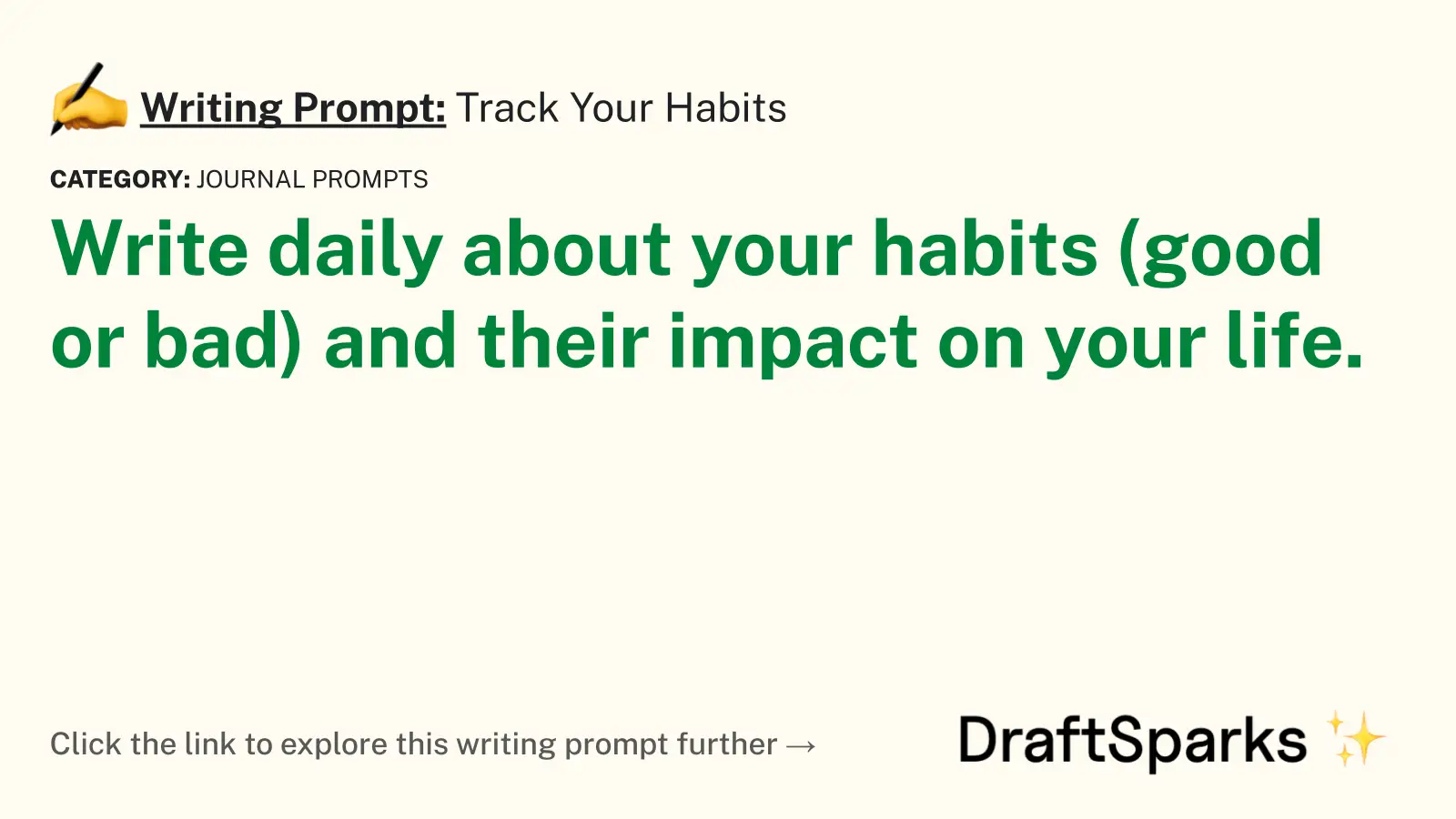 Track Your Habits