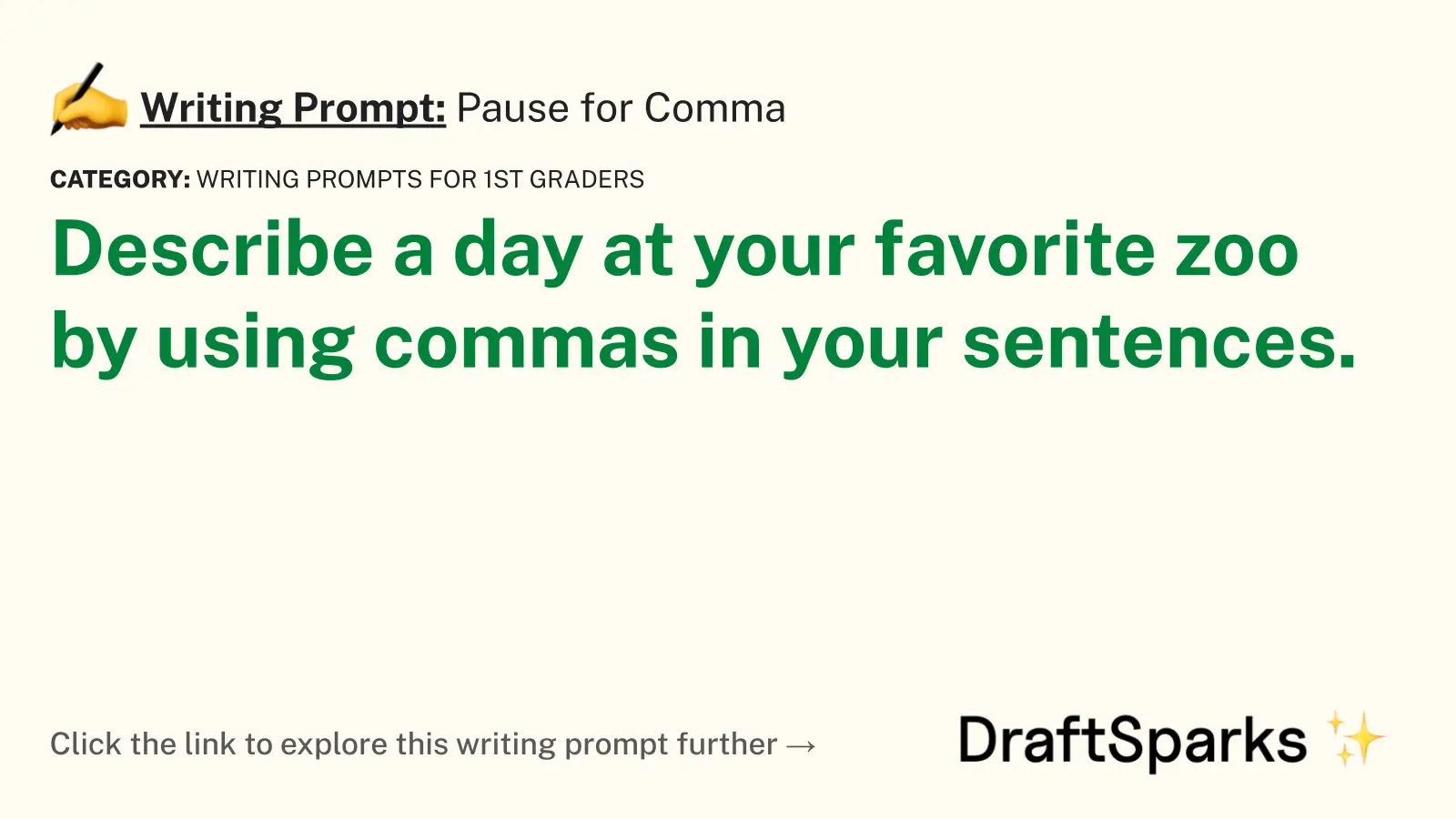 Pause for Comma