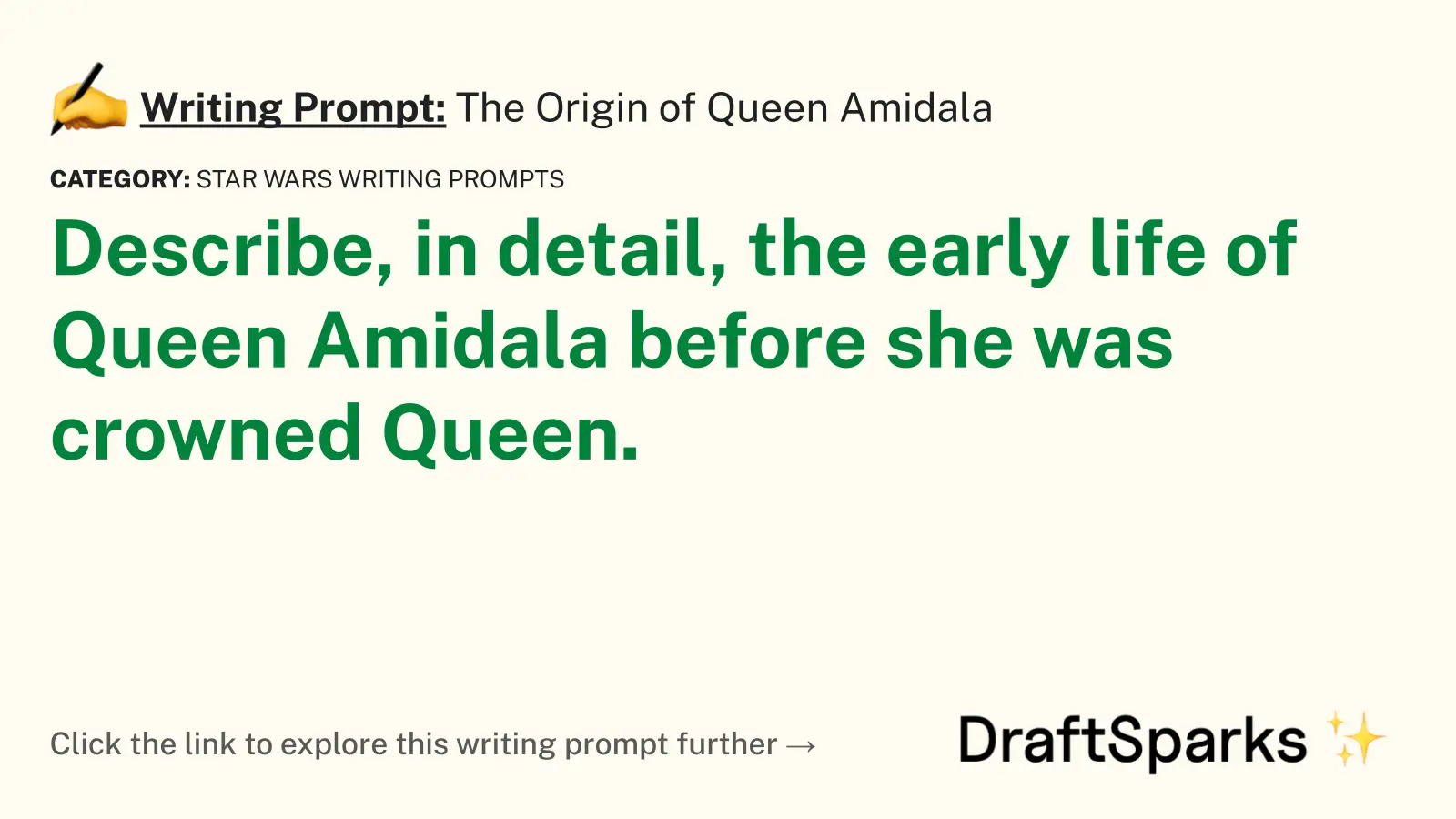The Origin of Queen Amidala