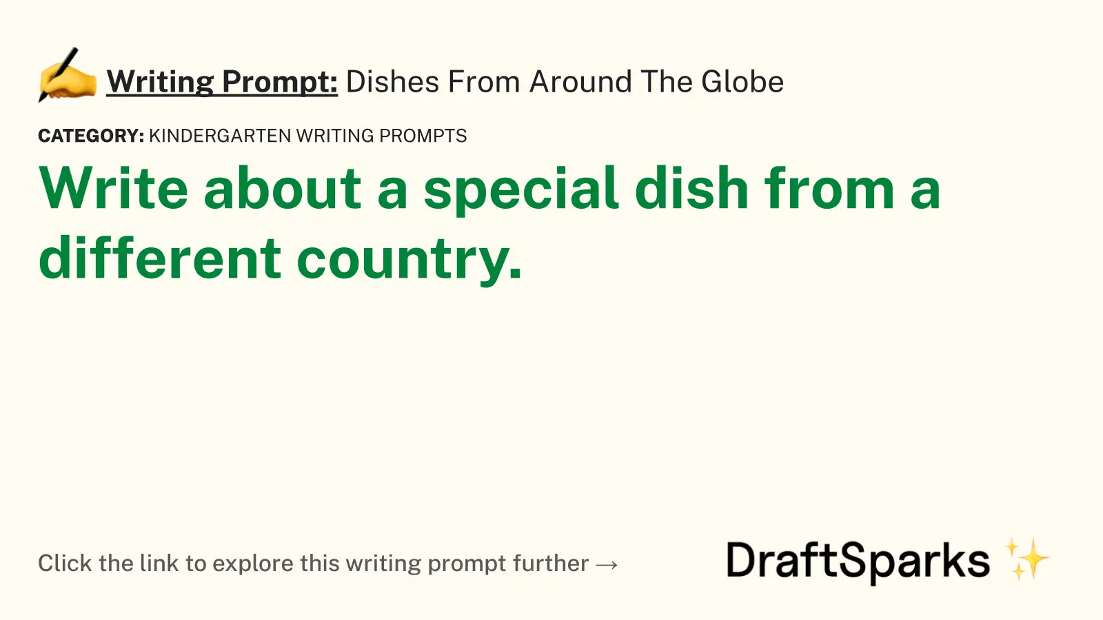 Dishes From Around The Globe