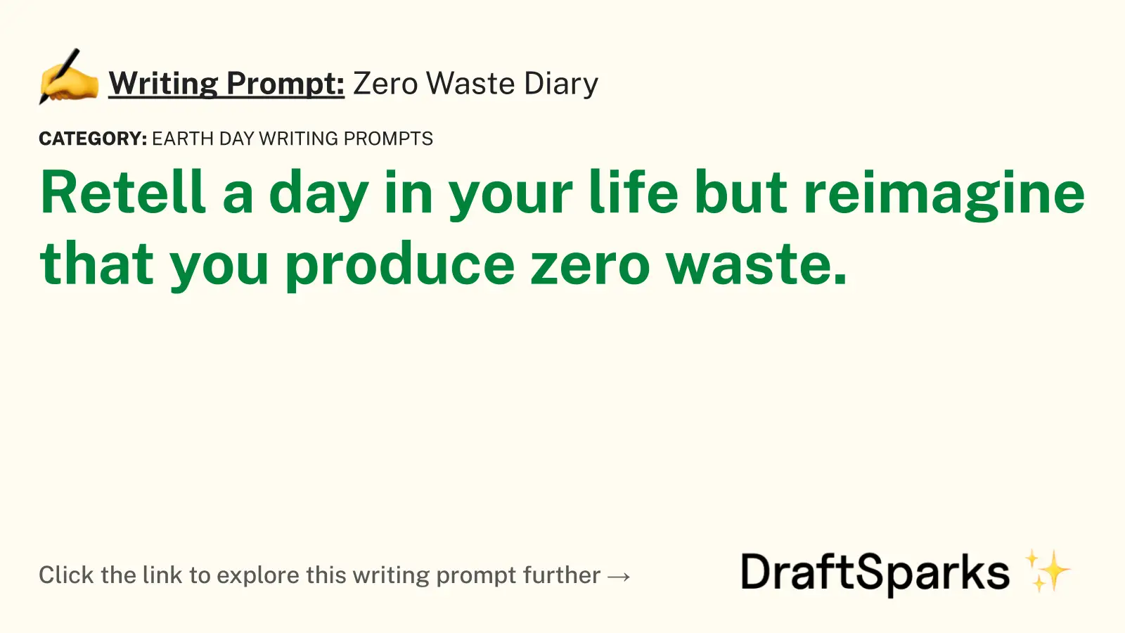 Zero Waste Diary