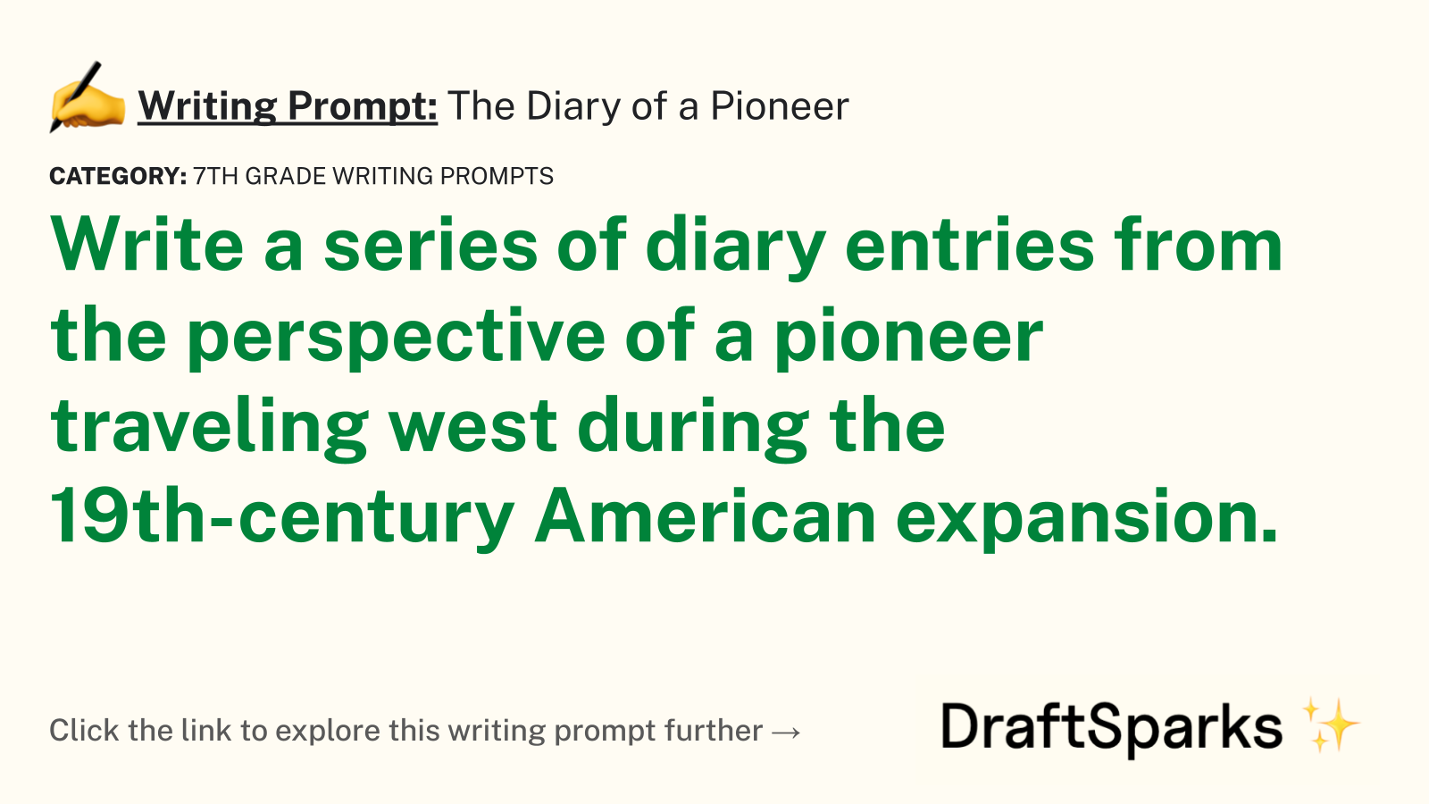 The Diary of a Pioneer