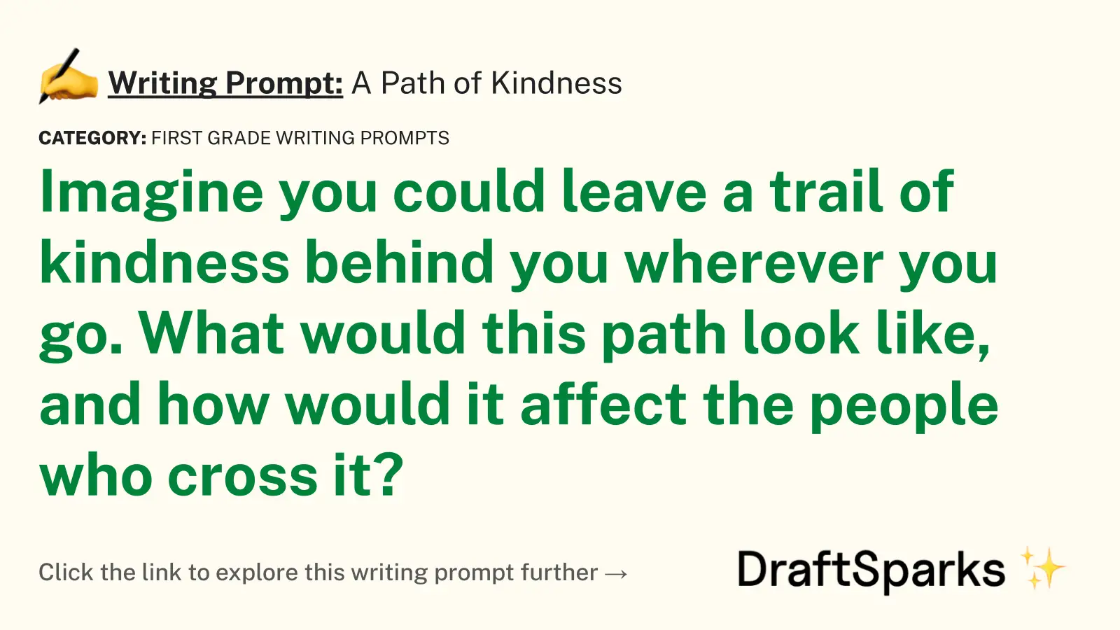 A Path of Kindness