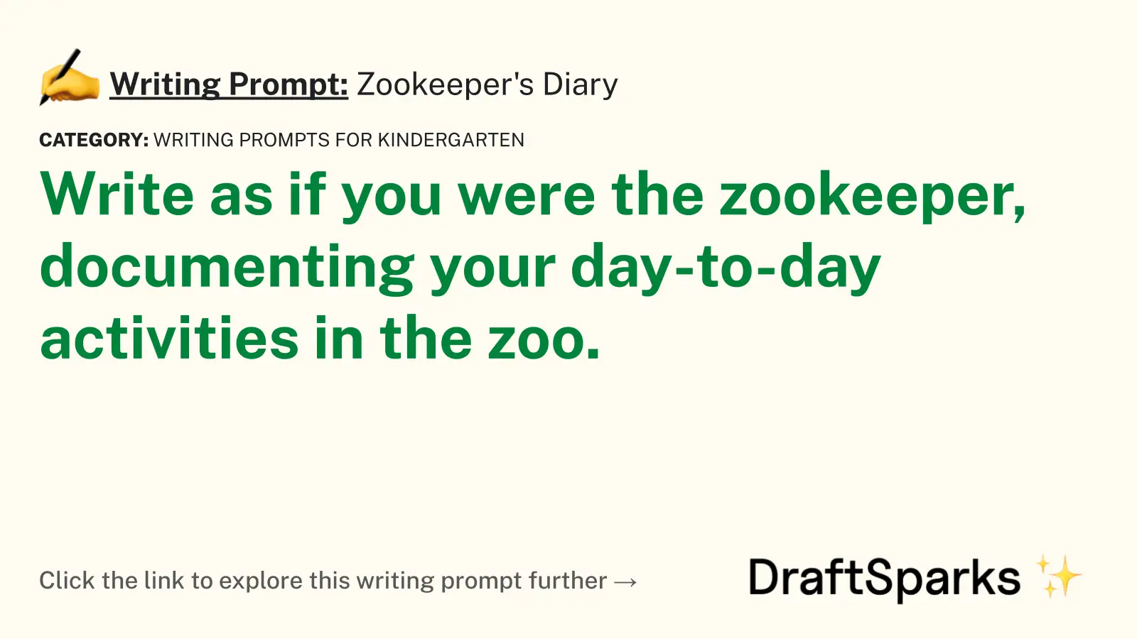 Zookeeper’s Diary