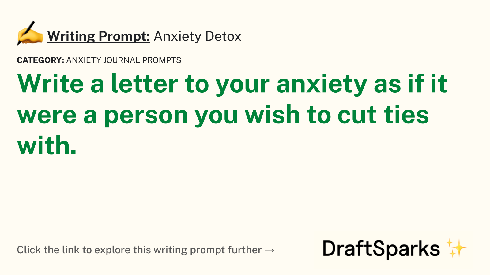 Anxiety Detox