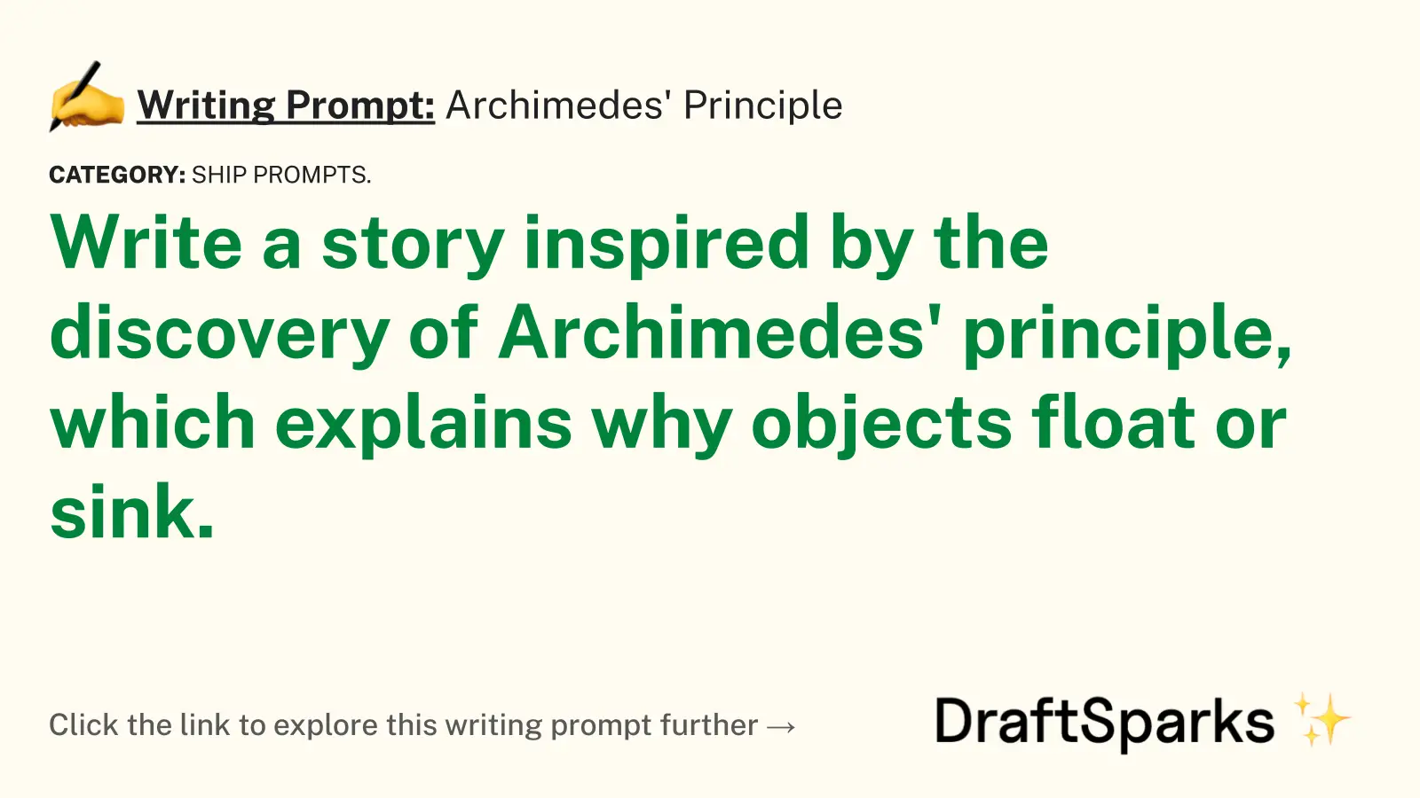 Archimedes’ Principle